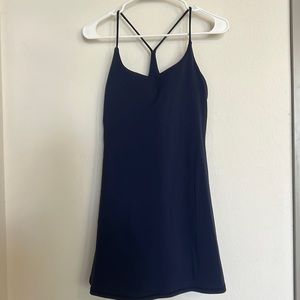 Halara active wear workout dress, Razorback, built-in shorts and bra